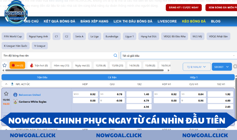 chinh phuc tu cai nhin dau tien NOWGOAL chinh phục ngay từ cái nhìn đầu tiên